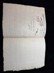 1788 French Notarial Manuscript Amsterdam Paper Watermark Pre-Revolution Document