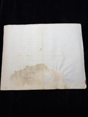 1836 Catholic Church Ordination Certificate Bishop Jacobus-Franciscus Besson Diocese of Metz Embossed Seal