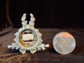 Ex Ossibus – Rare 19th-Century Pure Silver Reliquary with Relic of ...