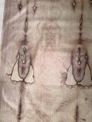 RESERVED - Exceptional Linen Reproduction of the Holy Shroud of Turin, Presented to Pope Benedict XVI by Cardinal Marco Cé Vatican, 11 March 2006