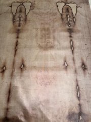 RESERVED - Exceptional Linen Reproduction of the Holy Shroud of Turin, Presented to Pope Benedict XVI by Cardinal Marco Cé Vatican, 11 March 2006