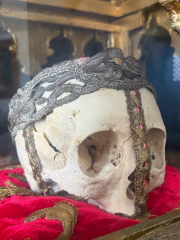 RESERVED - Exceptional Reliquary of the Head of Saint Theodosia of Tyre also known as Theodosia of Caesarea or Theodosia of Palestine.