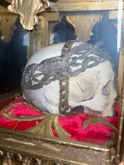 RESERVED - Exceptional Reliquary of the Head of Saint Theodosia of Tyre also known as Theodosia of Caesarea or Theodosia of Palestine.