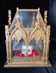 RESERVED - Exceptional Reliquary of the Head of Saint Theodosia of Tyre also known as Theodosia of Caesarea or Theodosia of Palestine.