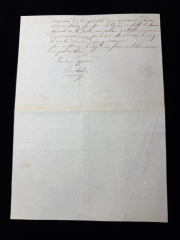 French Notarial Manuscript Document Property Transaction Meuse / Ardennes Region 1853