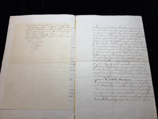 French Notarial Manuscript Meuse Department 5 December 1852 Property Auction Record