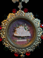 RESERVED - Gilded Reliquary with Relic of Saint Sampson the Hospitable