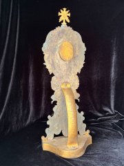 Gilt Bronze Reliquary with a Major Relic of Saint Basil the Great An Exceptional Reliquary Containing a Rare and Large Relic of One of the Greatest Fathers and Doctors of the Church
