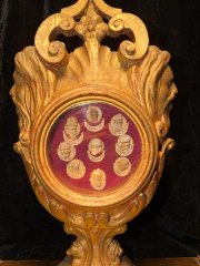 Giltwood Reliquary of the Seven Holy Maccabean Martyrs, Their Mother Saint Solomonia, and Saint Eleazar the Elder