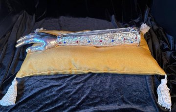 Hand - reliquary with the whole forearm of Saint Barbara the Great ...
