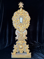 Gilt Bronze Reliquary with a Major Relic of Saint Basil the Great An Exceptional Reliquary Containing a Rare and Large Relic of One of the Greatest Fathers and Doctors of the Church