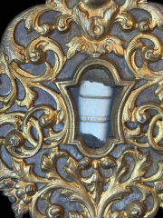 Gilt Bronze Reliquary with a Major Relic of Saint Basil the Great An Exceptional Reliquary Containing a Rare and Large Relic of One of the Greatest Fathers and Doctors of the Church