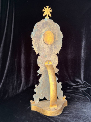 Gilt Bronze Reliquary with a Major Relic of Saint Basil the Great An Exceptional Reliquary Containing a Rare and Large Relic of One of the Greatest Fathers and Doctors of the Church