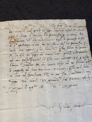 Medici 1524 Autograph Letter Signed (ALS) Renaissance Italy.