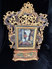Monumental Baroque Altar-Reliquary with Major Relics of Saints Cosmas and Damian Extraordinary Reliquary Containing Exceptional Relics of the Holy Unmercenary Physicians