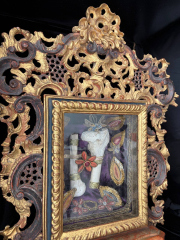 Monumental Baroque Altar-Reliquary with Major Relics of Saints Cosmas and Damian Extraordinary Reliquary Containing Exceptional Relics of the Holy Unmercenary Physicians