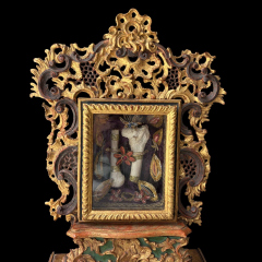 Monumental Baroque Altar-Reliquary with Major Relics of Saints Cosmas and Damian Extraordinary Reliquary Containing Exceptional Relics of the Holy Unmercenary Physicians