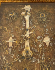 Monumental Gilded Reliquary Frame with Relics of the Great Fathers of the Church and Apostles to the Slavs