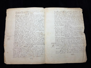 Napoleonic Era Marriage Contract Imperial France Dated 3 March 1810 With Seal and Signatures