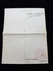 Papal Latin Ecclesiastical Document Diocese of Sens 1837 Seal Gregory XVI