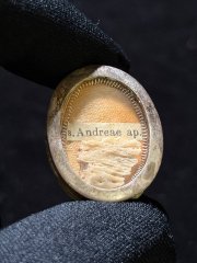Relic of Saint Andrew the Apostle in pure sterling silver reliquary