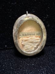 Relic of Saint Andrew the Apostle in pure sterling silver reliquary