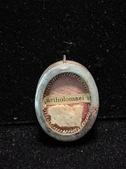 Relic of Saint Bartholomew the Apostle in pure sterling silver reliquary