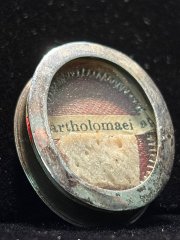 Relic of Saint Bartholomew the Apostle in pure sterling silver reliquary