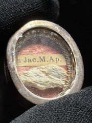 Relic of Saint James the Greater, Apostle in pure sterling silver reliquary