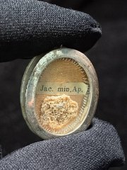 Relic of Saint James the Less, Apostle in pure sterling silver reliquary