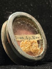 Relic of Saint John the Apostle and Evangelist in pure sterling silver reliquary