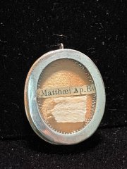 Relic of Saint Matthew the Apostle and Evangelist in pure sterling silver reliquary