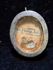Relic of Saint Philip the Apostle in pure sterling silver reliquary