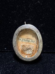Relic of Saint Philip the Apostle in pure sterling silver reliquary
