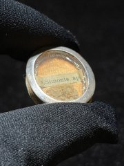 Relic of Saint Simon the Apostle in pure sterling silver reliquary