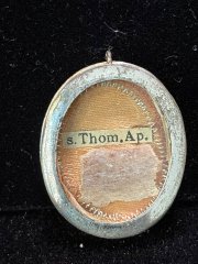Relic of Saint Thomas the Apostle in pure sterling silver reliquary