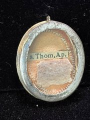 Relic of Saint Thomas the Apostle in pure sterling silver reliquary