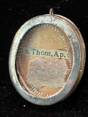 Relic of Saint Thomas the Apostle in pure sterling silver reliquary
