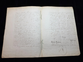 Royal French Notarial Document Louis-Philippe I Nancy 19th Century