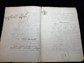 Royal French Notarial Document Louis-Philippe I Nancy 19th Century