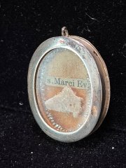 Relic of Saint Mark the Evangelist in pure sterling silver reliquary