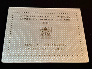 Vatican City 2 Euro Commemorative Coin 2020 Centenary of the Birth of Saint John Paul II