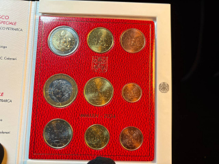 Vatican City Euro Coin Set 2024 Special Issue 650th Anniversary of the Death of Francesco Petrarca